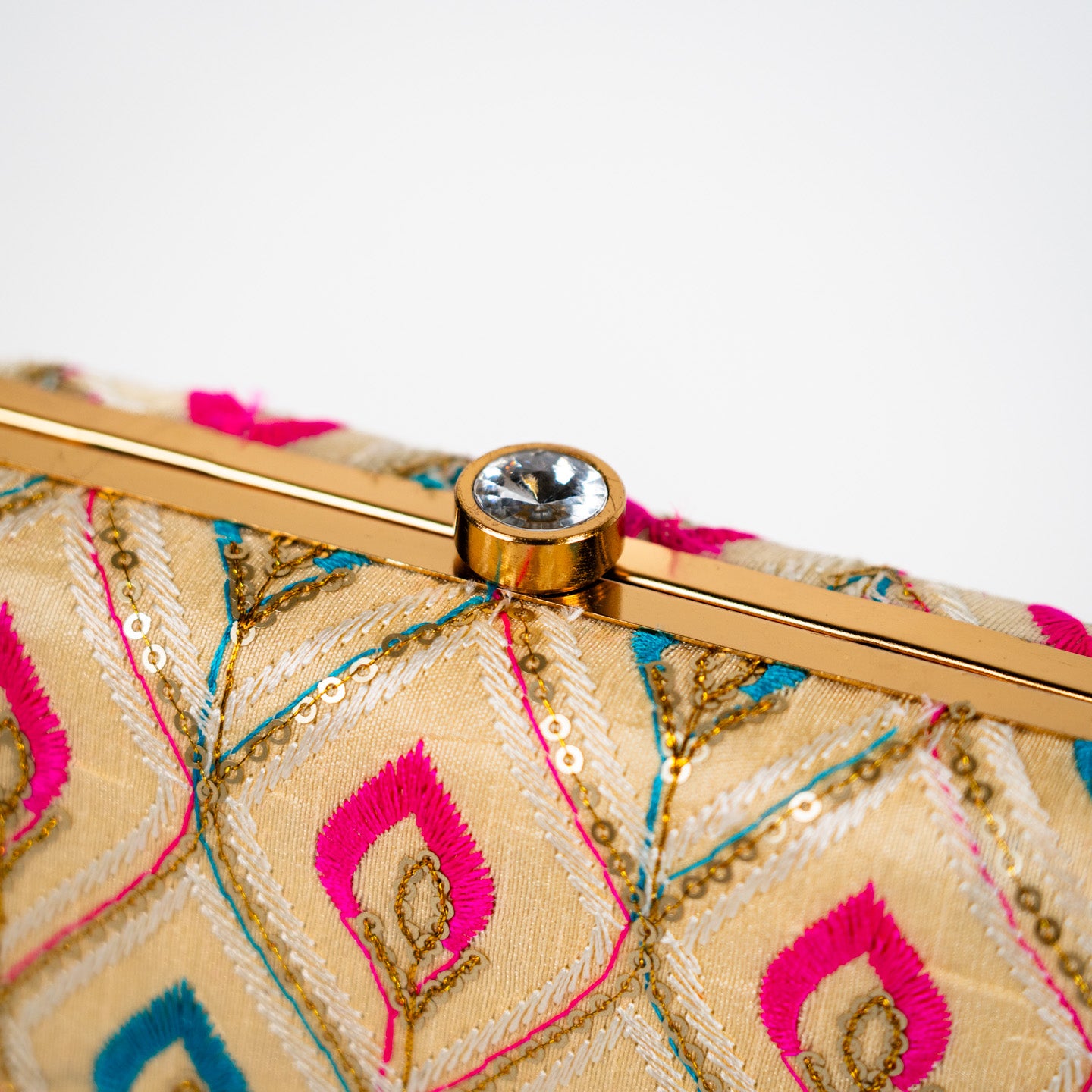 Vibrant Patterned Clutch - Multi Patterned