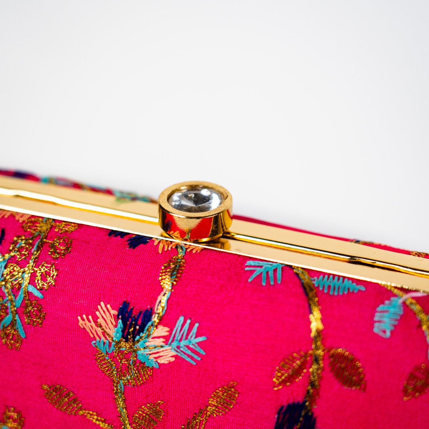 Radiant Wildflower Clutch - Fuschia