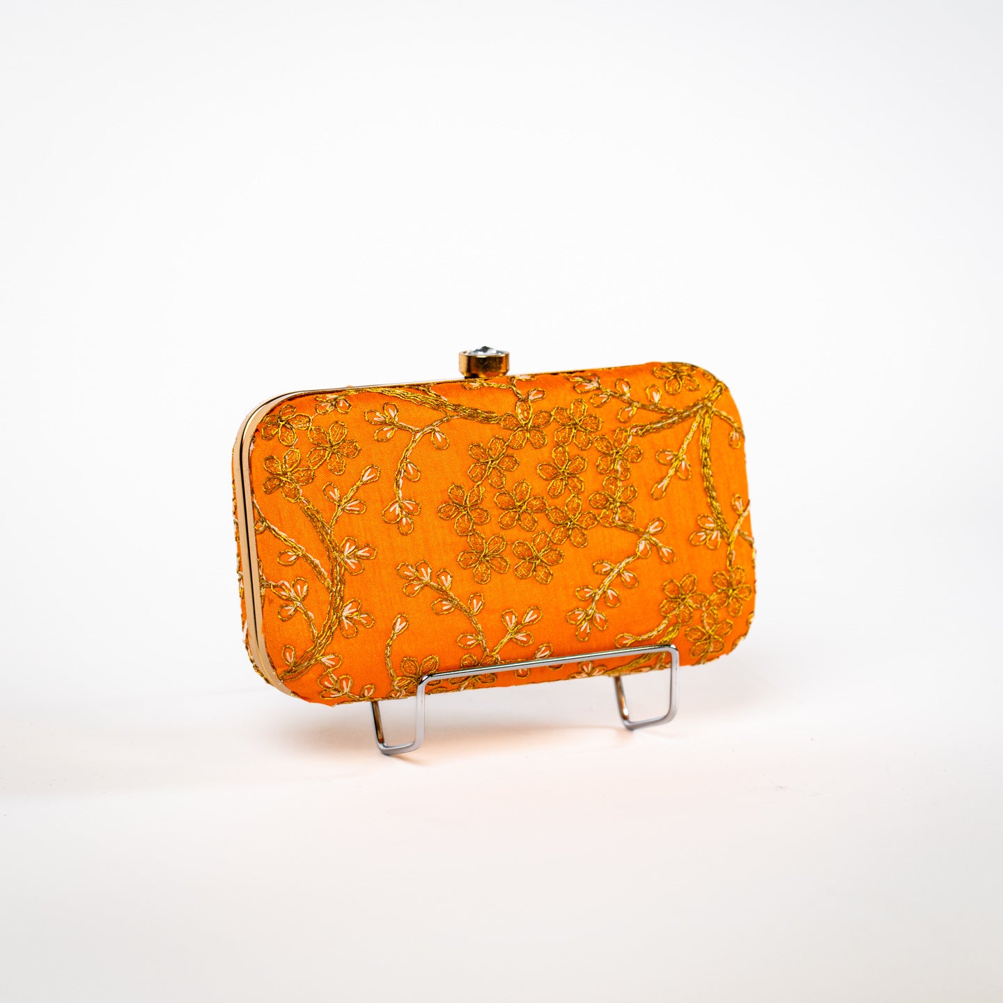 Tree Blossom Clutch - Tangerine