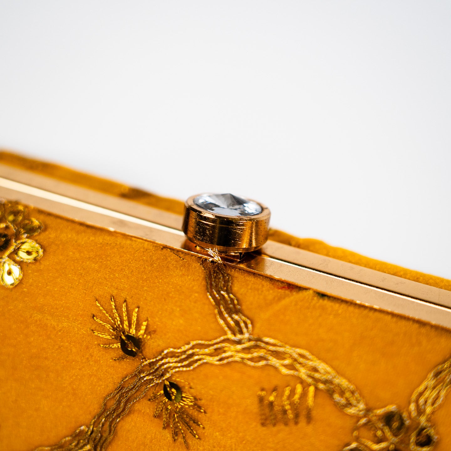 Golden Vine Clutch - Yellow